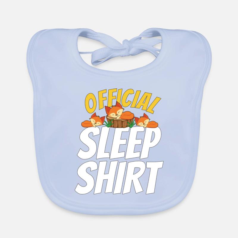 Nettes Schlafendes Fox geschenk Baby Bio-Lätzchen