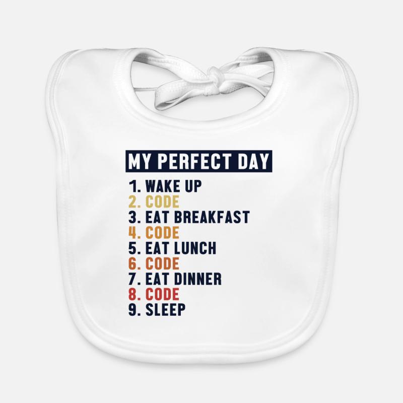 Coding Perfect Day Developer Softwareingenieur Baby Bio-Lätzchen