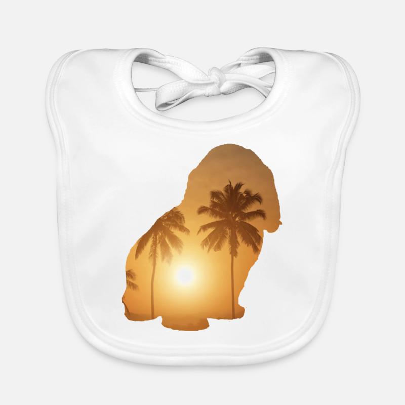 Plage d’été - Cavachon Bavoir bio Bébé