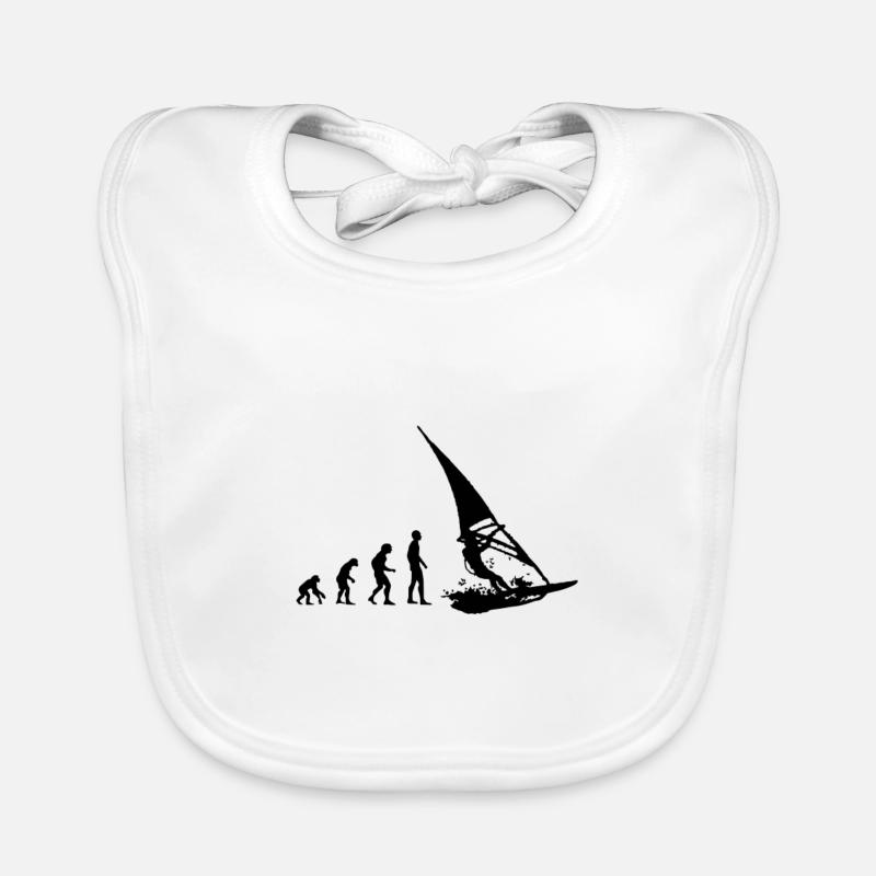 Evolution Windsurfing Windsurfer Windsurfen Hobby Organic Baby Bibs
