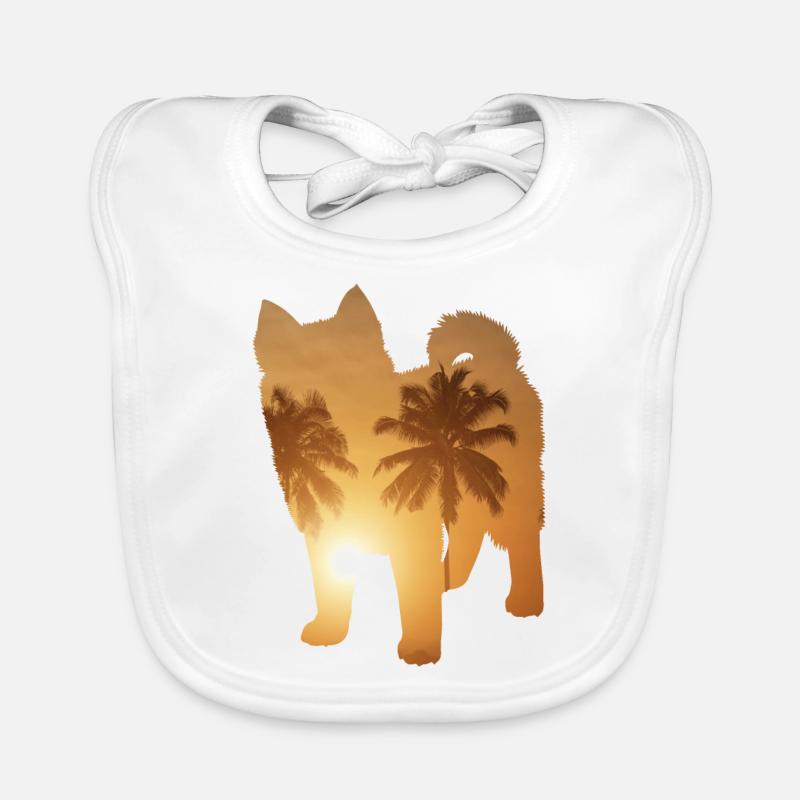 Plage d’été - Pomsky Bavoir bio Bébé