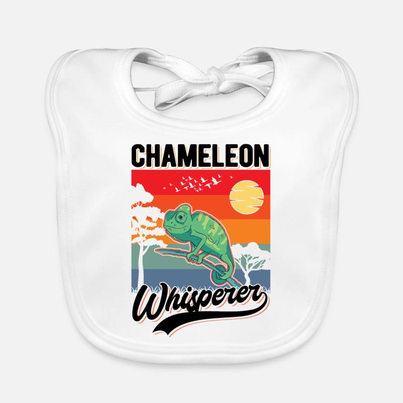 Chamäleon Flüsterer Chameleon Whisperer Baby Bio-Lätzchen