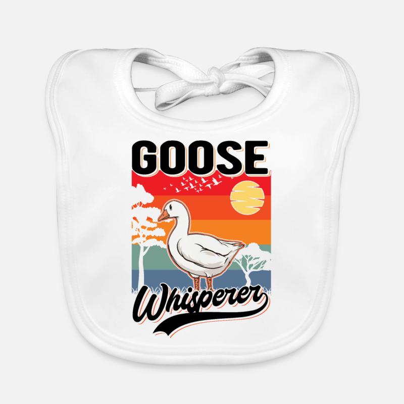 Gänseflüsterer Goose Whisperer Gans Baby Bio-Lätzchen