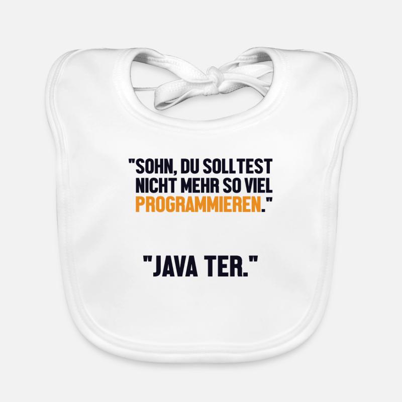Sohn Programmieren Ja Vater Developer Coder Baby Bio-Lätzchen