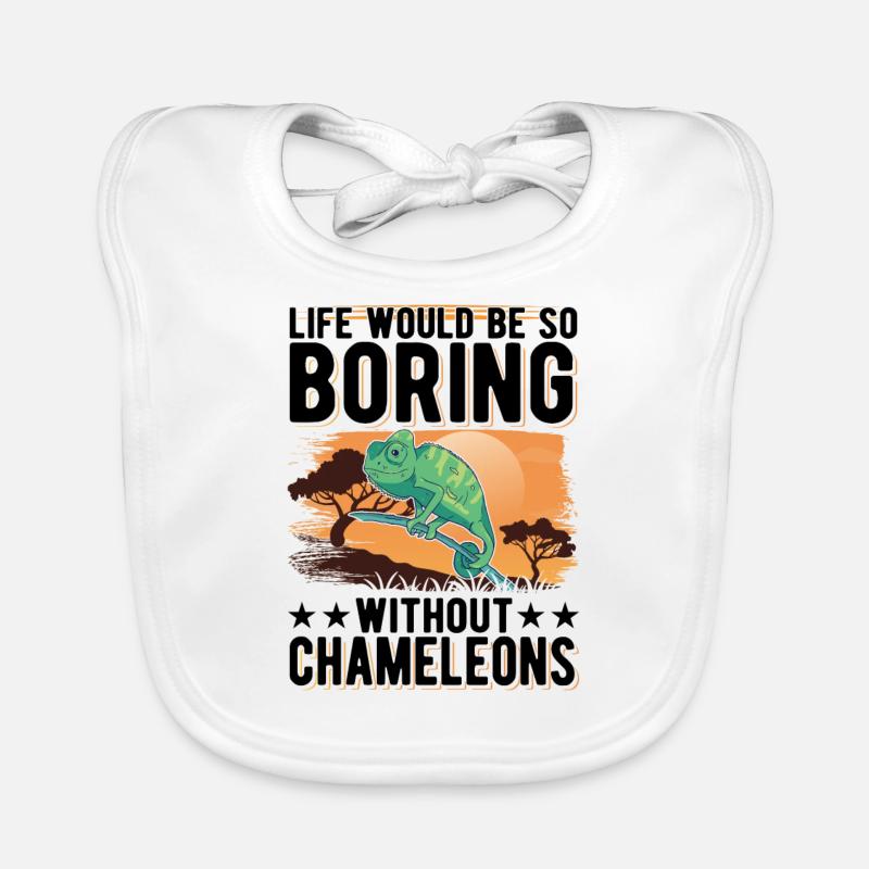 Chamäleon Geschenk Chameleon Baby Bio-Lätzchen