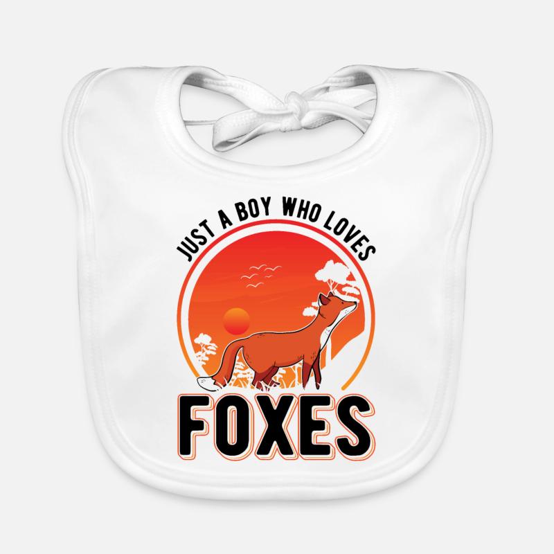 Fuchs Junge Geschenk Baby Bio-Lätzchen