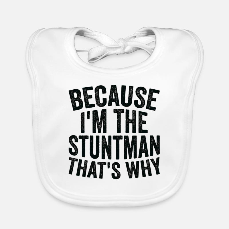 Parce que je suis cascadeur Bavoir bio Bébé