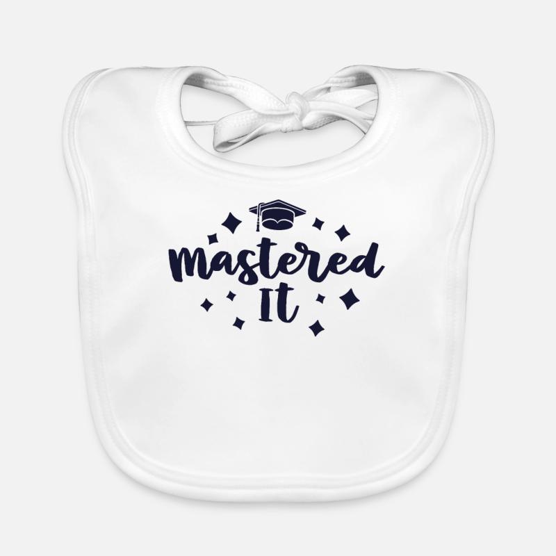Mastered It Masters Abschlussfeier Baby Bio-Lätzchen