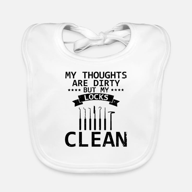 Dirty Sinks Clean Lock Design Bavoir bio Bébé