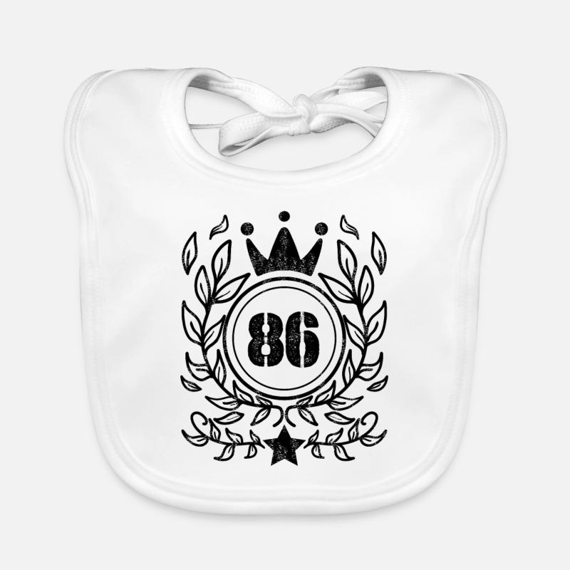 86 - Année de naissance Année de naissance 1986 Bavoir bio Bébé