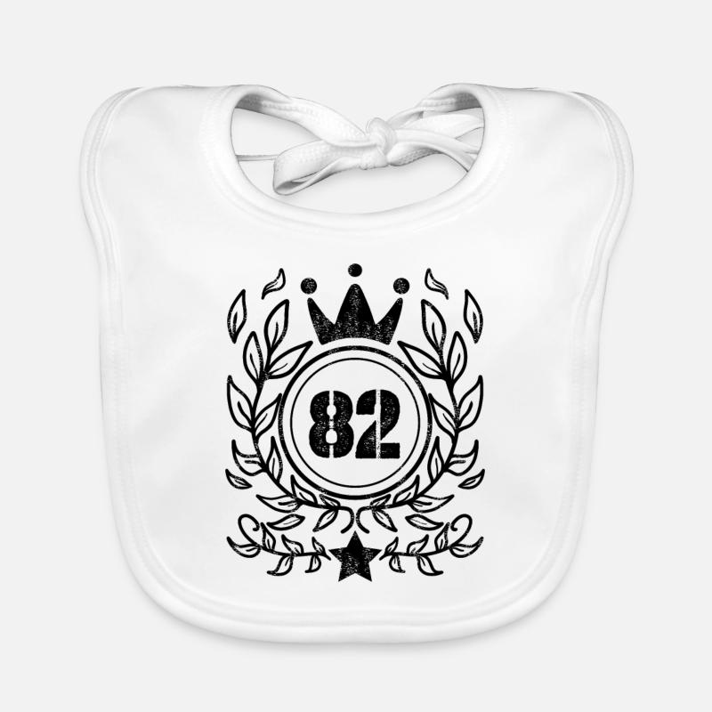 82 - Année de naissance Année de naissance 1982 Bavoir bio Bébé