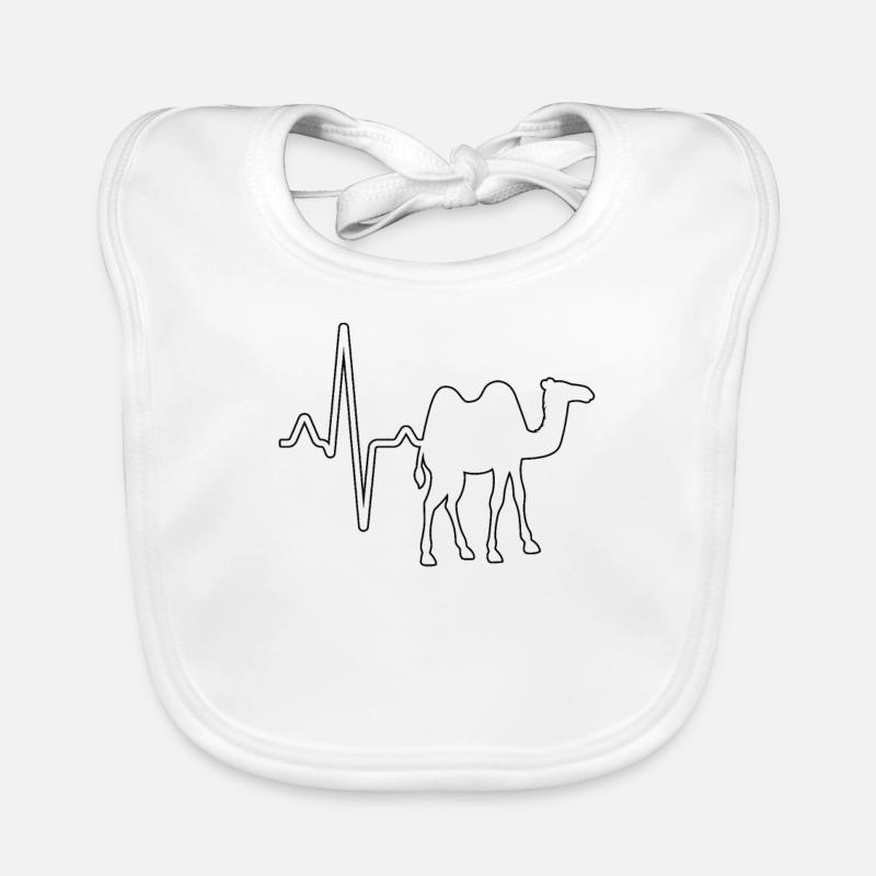Dromadaire Camel Heartbeat Bavoir bio Bébé