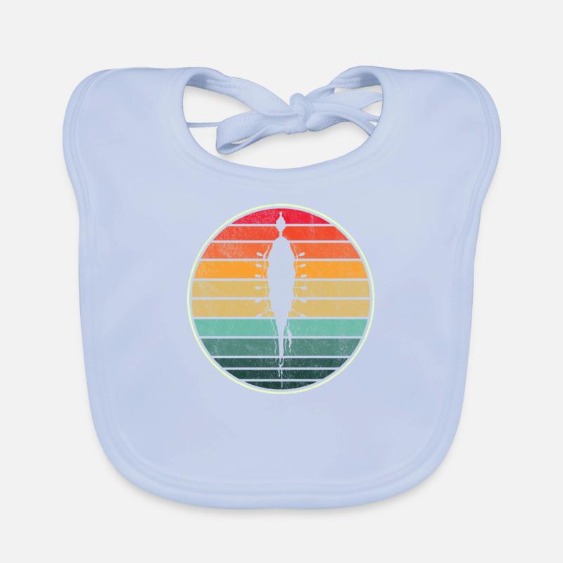 Retro Rudern Crew Boot Vintage Rower Row Team Spaß Baby Bio-Lätzchen