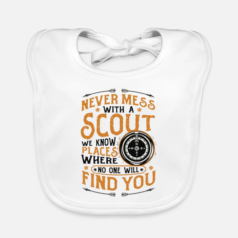 Never mess with a scout Organic Baby Bibs