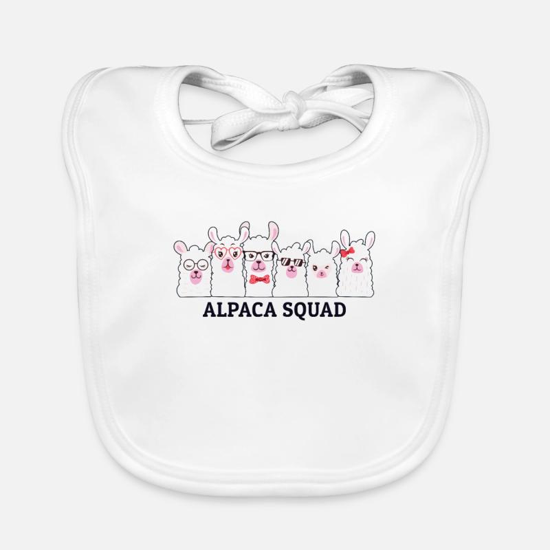 Alpaca Squad Vicuna Guanaco Llama Breeder Alpaca Organic Baby Bibs
