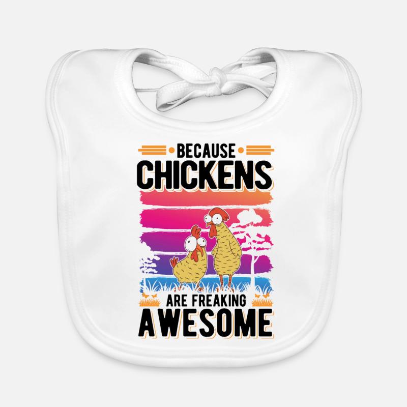 Chicken Farmer Chicken Coop Organic Baby Bibs