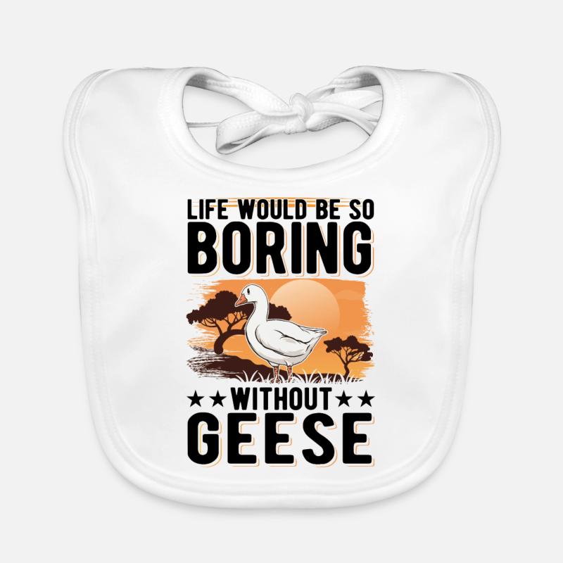 Geese Gift Goose Breeder Goose Organic Baby Bibs
