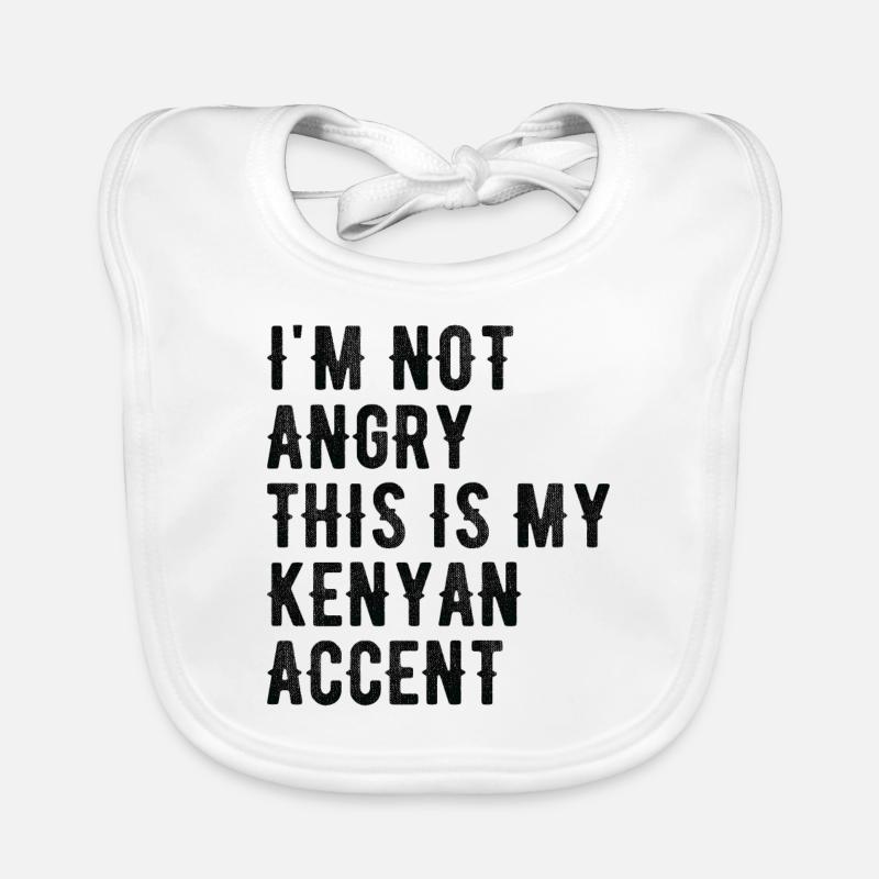 I Am Not Evil, My Kenyan Accent Organic Baby Bibs
