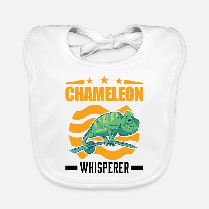Chamäleon Flüsterer Chameleon Whisperer Baby Bio-Lätzchen