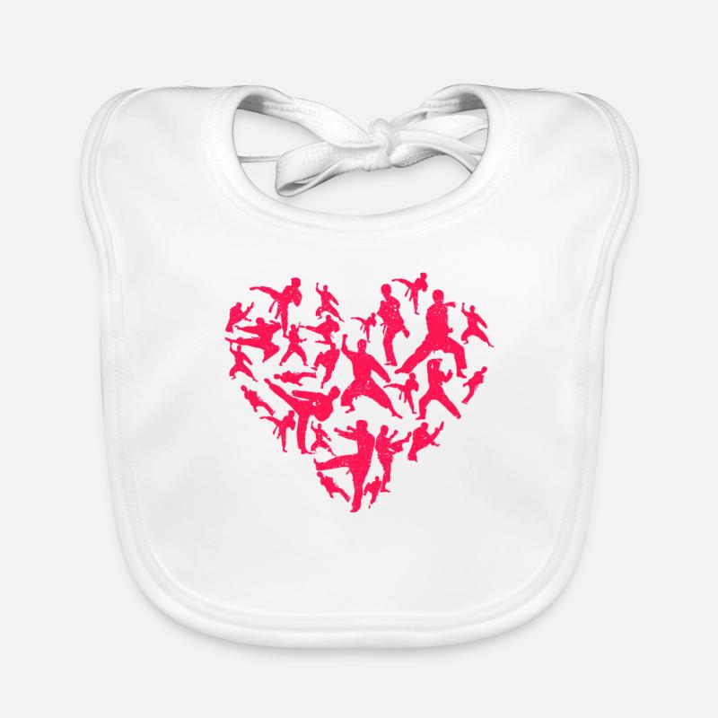 Kampfkunst Herz Liebe Training Karate Tae Kwon Do Baby Bio-Lätzchen