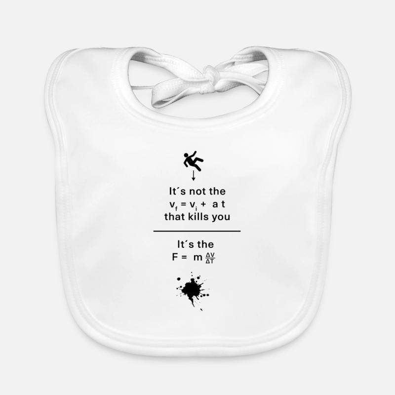 Physics Teacher Joke Design n Physicist Organic Baby Bibs
