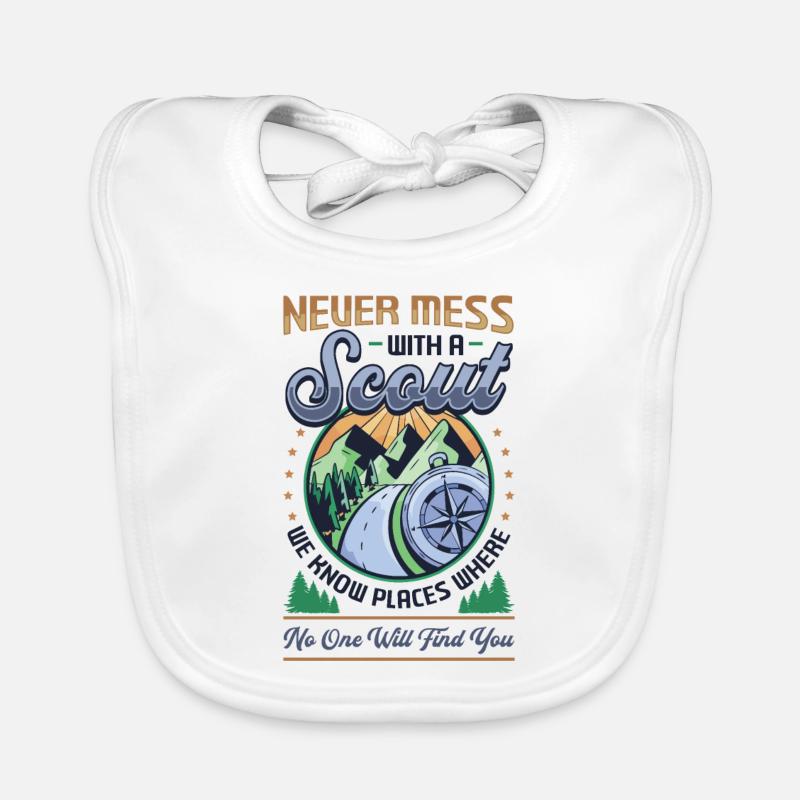 Never mess with a scout Organic Baby Bibs