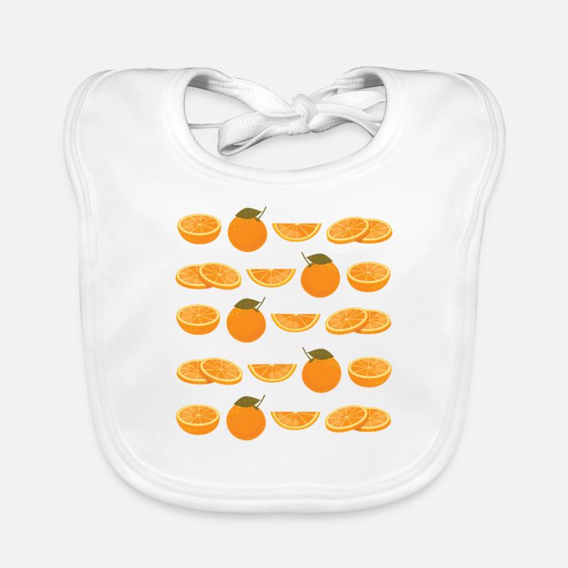 Mandarines Bavoir bio Bébé