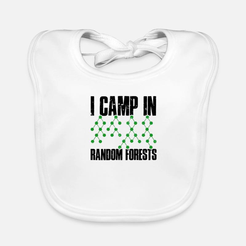 I camp in random forests - networks Organic Baby Bibs