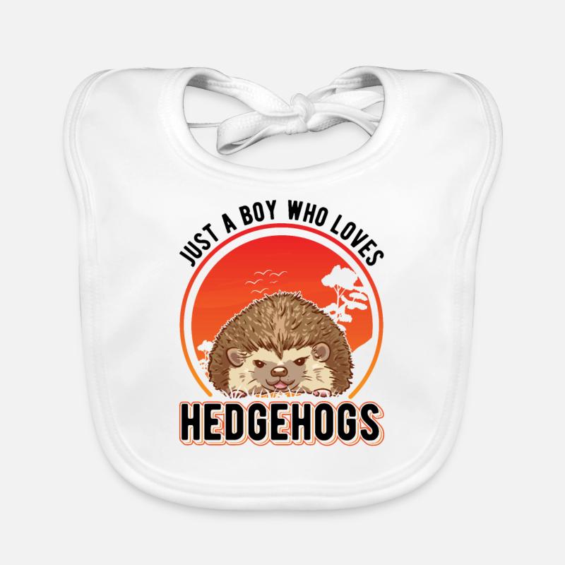 Hedgehog Young Spiny Organ Organic Baby Bibs