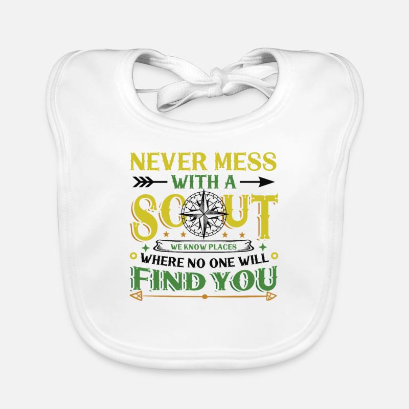 Never mess with a scout Organic Baby Bibs