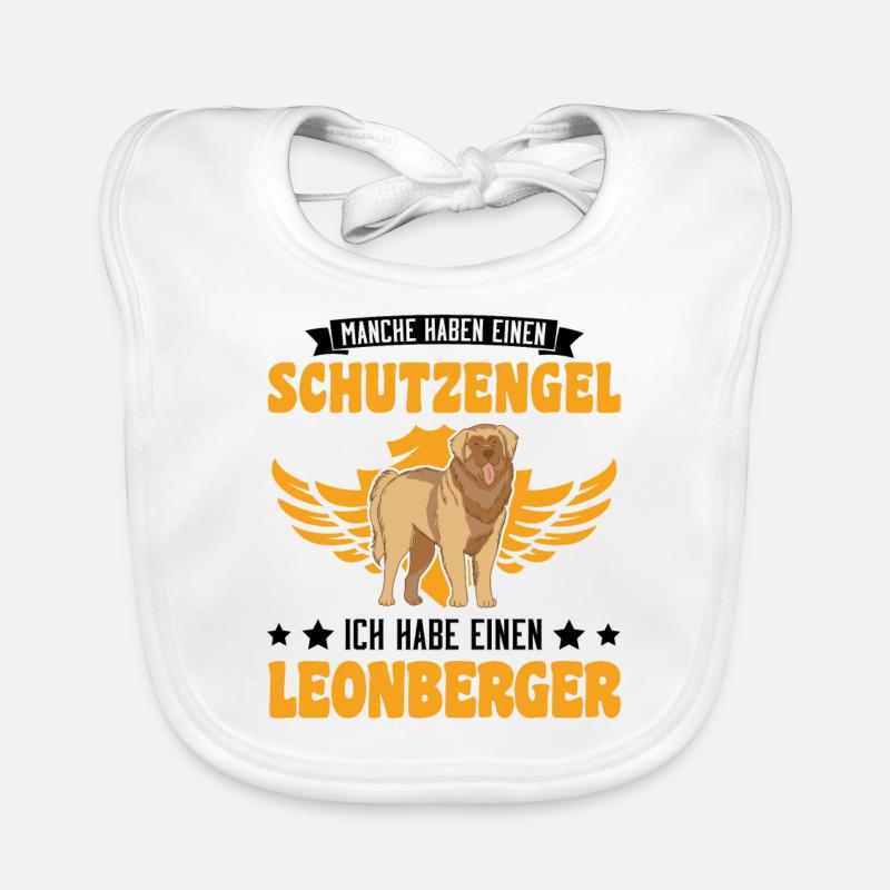 Leonberger Schutzengel Baby Bio-Lätzchen