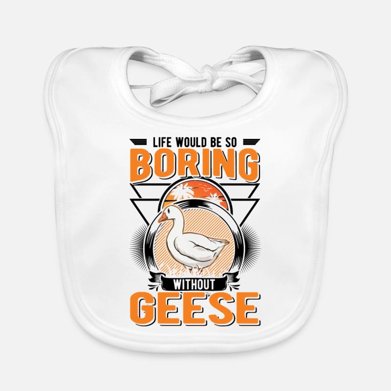 Gänse Geschenk Gänsezüchter Gans Baby Bio-Lätzchen