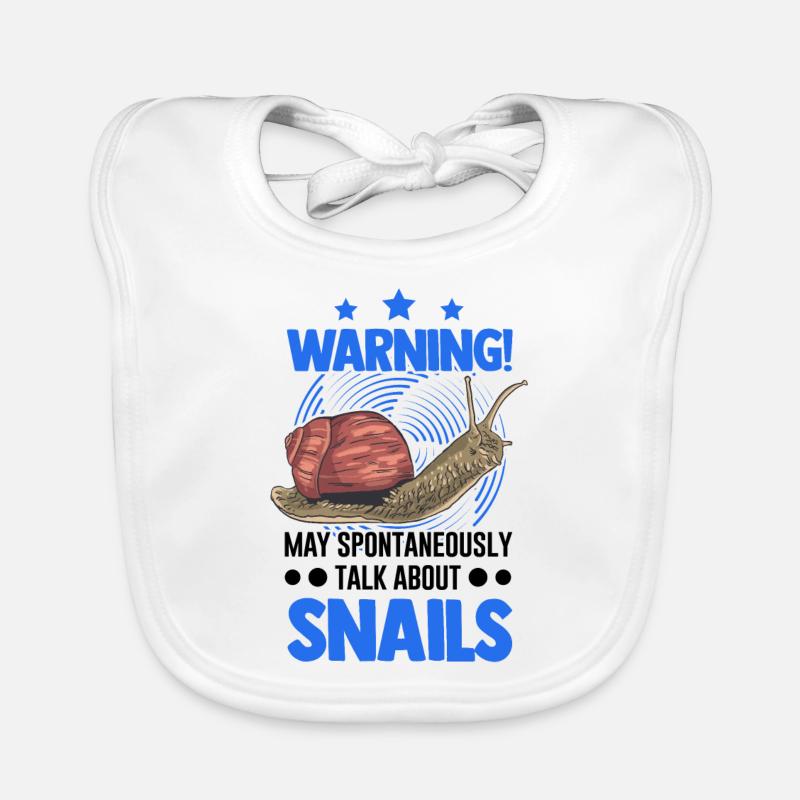 Snail Gift Vineyard Snail Organic Baby Bibs