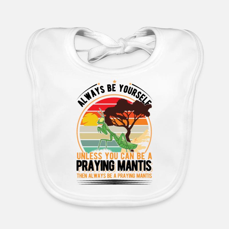 Praying Mantis Gottesanbeterin Organic Baby Bibs