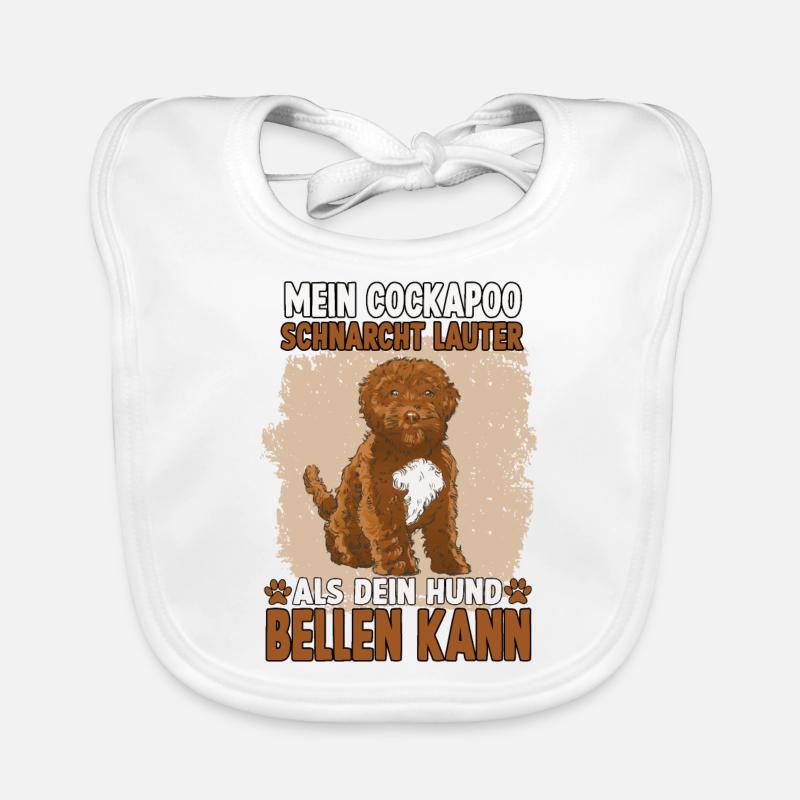 Cooles Pudel Hundehalter Motiv Cockapoo Baby Bio-Lätzchen