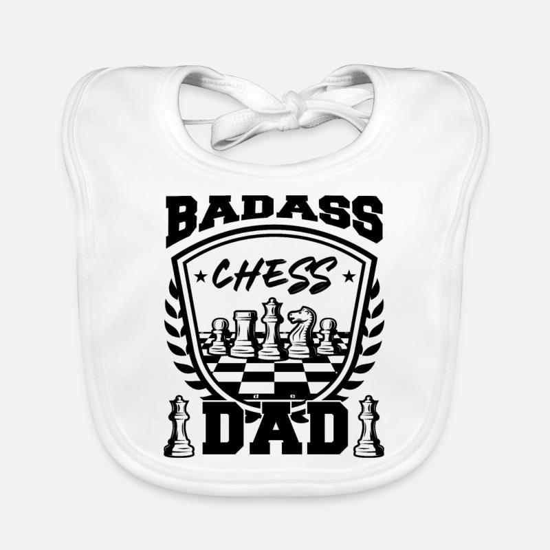 Badass Chess Dad Baby Bio-Lätzchen