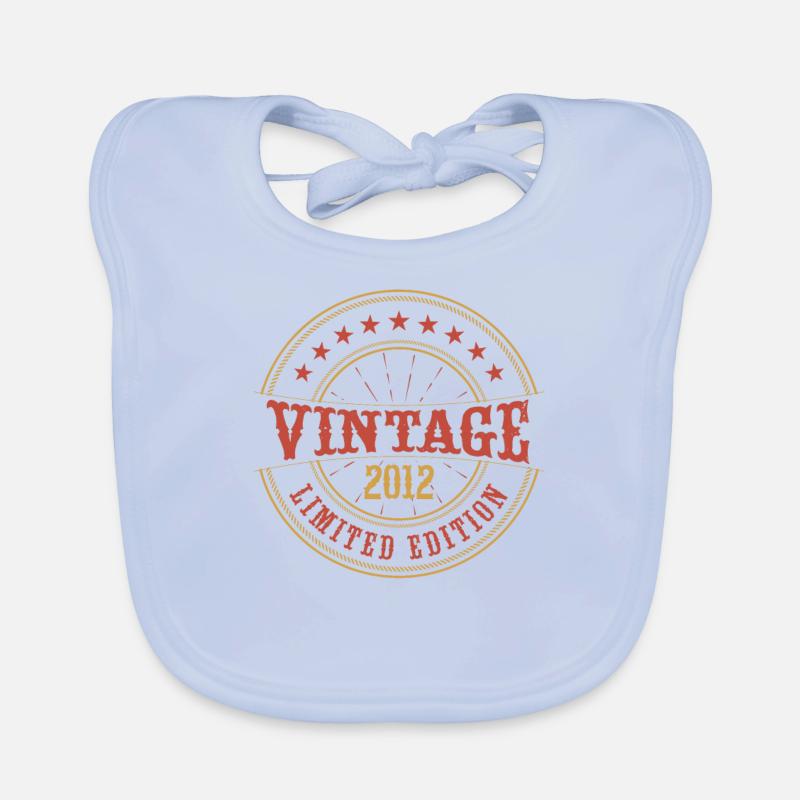 Vintage 2012 Vintage Jubiläum Geschenkidee 2012 Baby Bio-Lätzchen