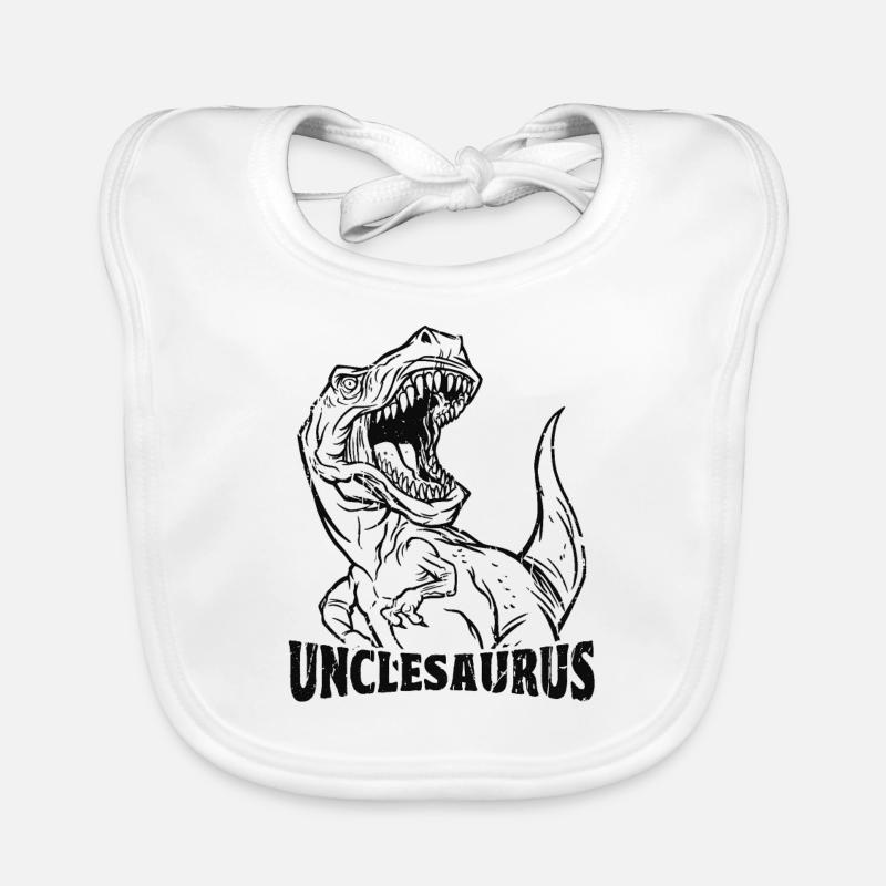 Unclesaurus Onkel Saurus Dinosaurier - prähistorisch Baby Bio-Lätzchen