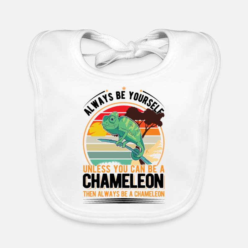 Chamäleon Geschenk Chameleon Baby Bio-Lätzchen