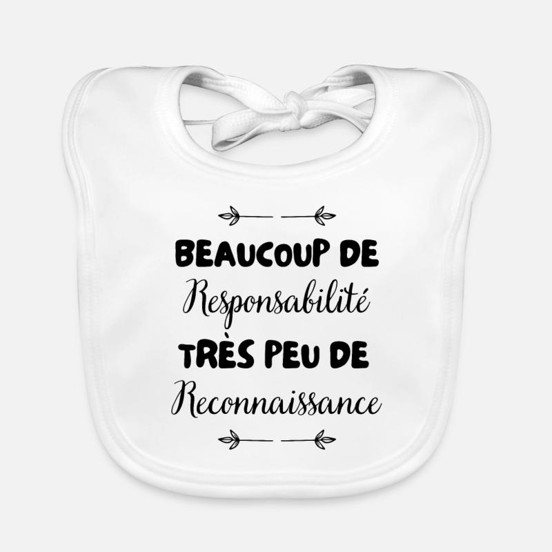 beaucoup de responsabilité Bavoir bio Bébé