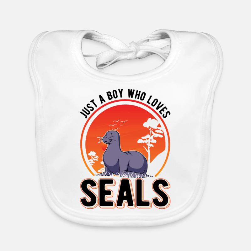 Robbe Junge Baby Bio-Lätzchen