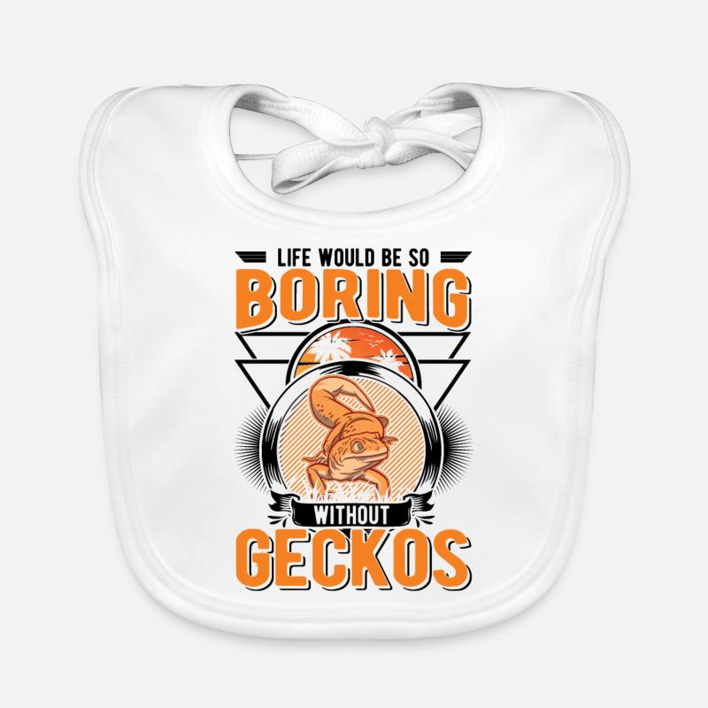 Gecko Geschenk Leopardengecko Baby Bio-Lätzchen