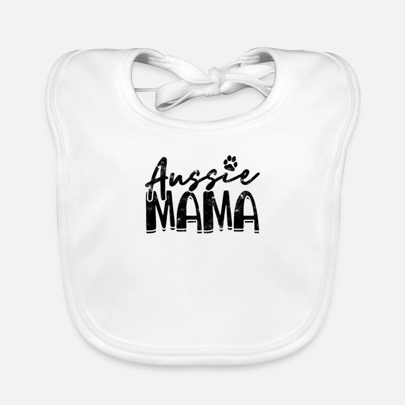 Aussie Mama - Deutscher Schäferhund Baby Bio-Lätzchen
