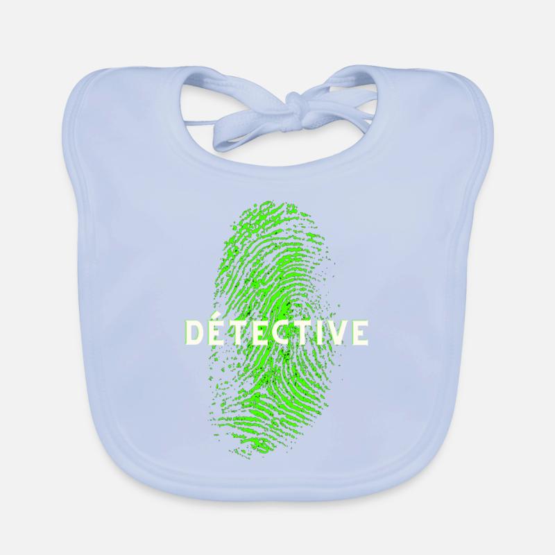 DÉTECTIVE EMPREINTE DIGITALE ADN Bavoir bio Bébé