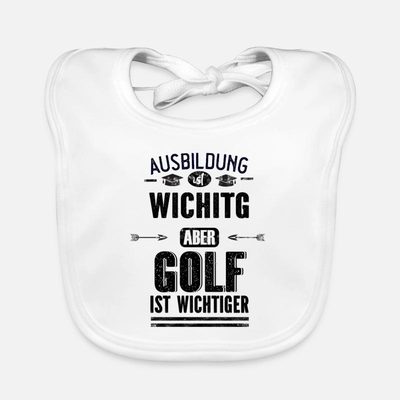 Lustiges Sprüche Design Golf Cooler Spruch Baby Bio-Lätzchen