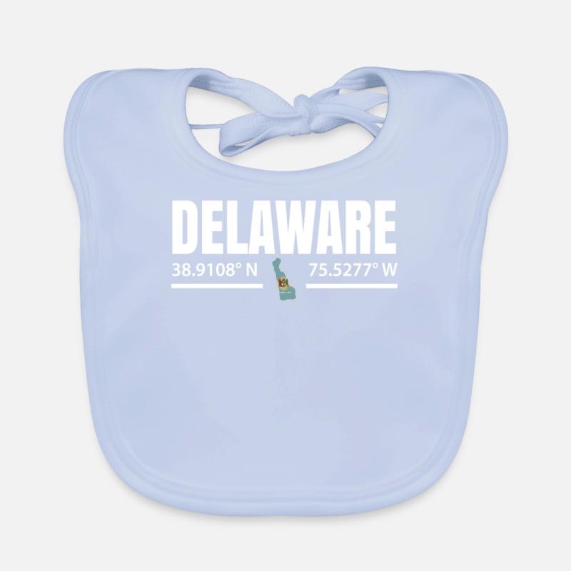 Proud Delaware gift Organic Baby Bibs