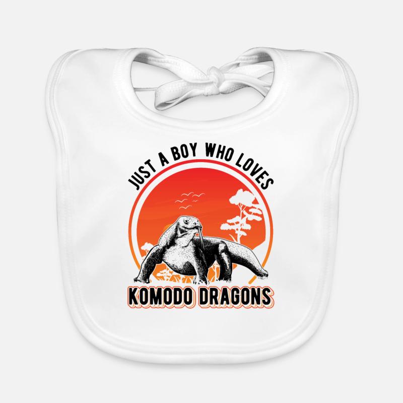 Komodowaran Mädchen Komodo Dragon Waran Baby Bio-Lätzchen
