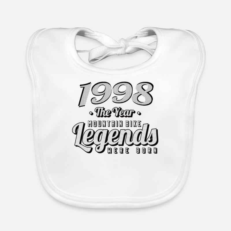 VTT-Mountainbiker 1998 Naissance Anniversaire VTT Bavoir bio Bébé