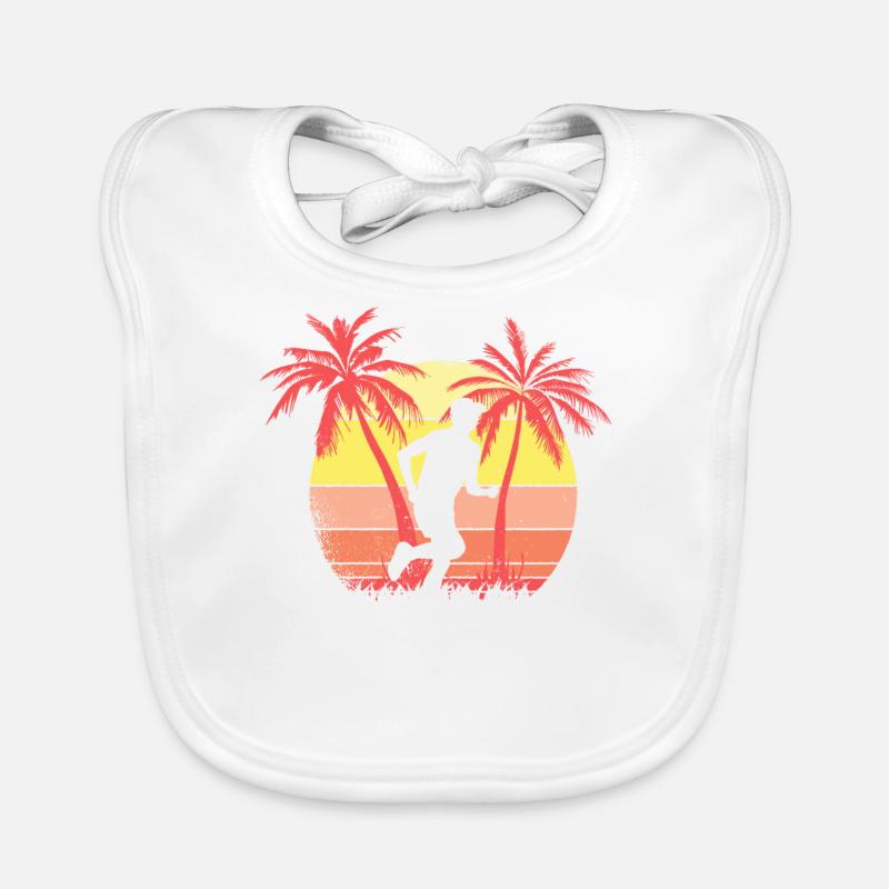 Jogging Runner Summer Sunset de los años 80 Bavoir bio Bébé