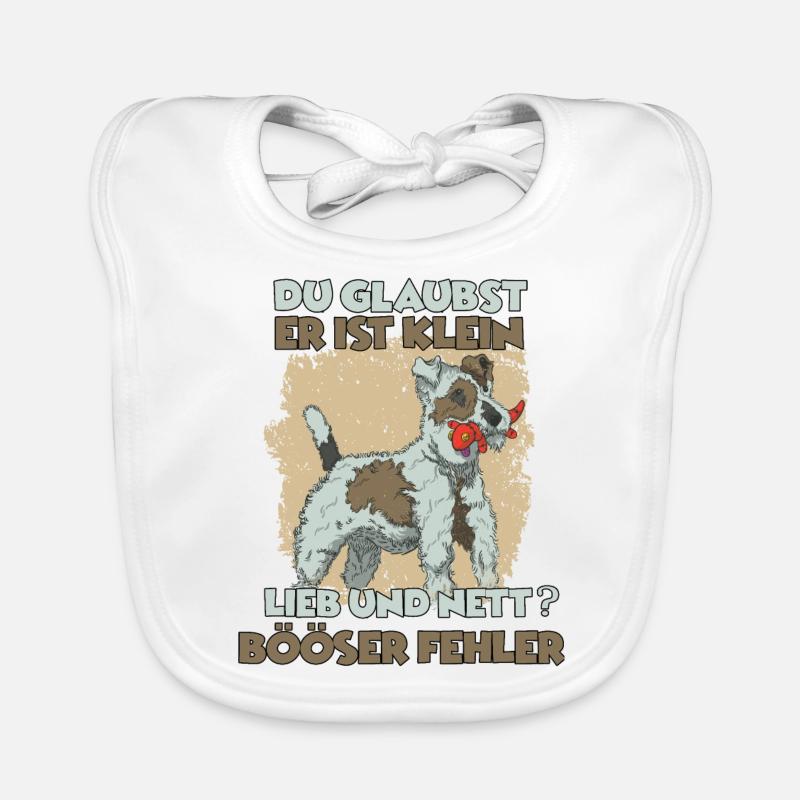 Terrier Hundetraining Hunde Geschenk Fox Terrier Baby Bio-Lätzchen